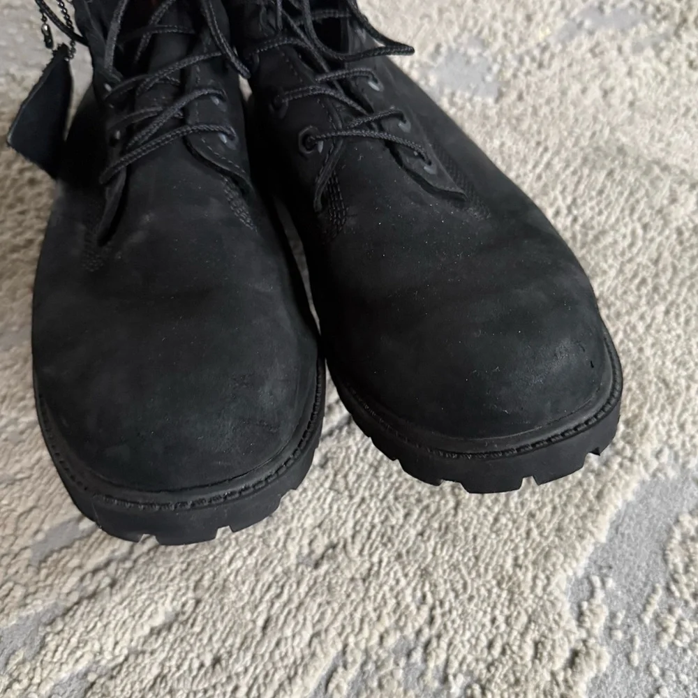Timberland black boots lace up suede leather Primaloft insulation waterproof 6.5